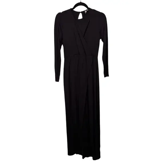 ASOS | Dresses | Asos Wrap Maxi Maternity Dress Womens 8 Black Surplice Long Sleeve Slit Evening | Poshmark ASOS | Dresses | Asos Wrap Maxi Maternity Dress Womens 8 Black Surplice Long Sleeve Slit Evening | Poshmark